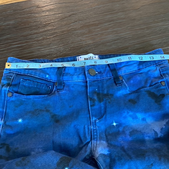 Paige denim ladies jeans with starry night type scene in size 27. - Picture 7 of 10
